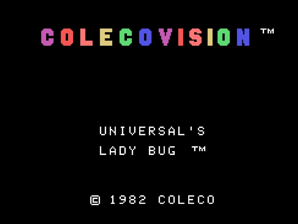 Title Screen of Lady Bug for Colecovision